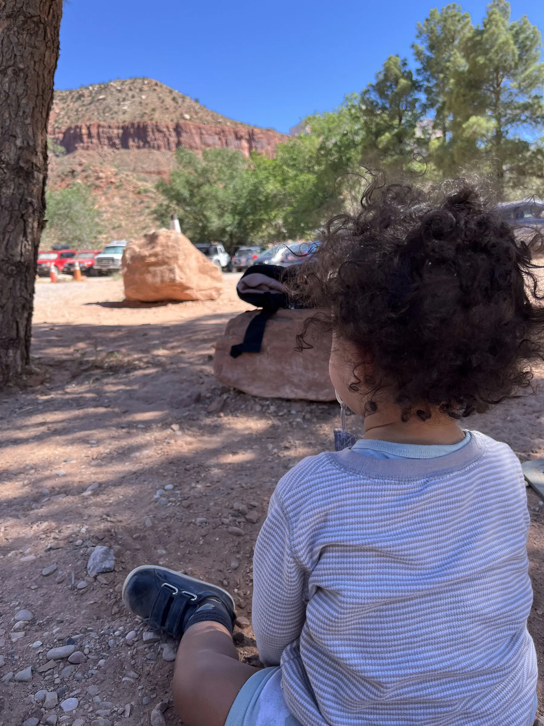 Little one at the campground